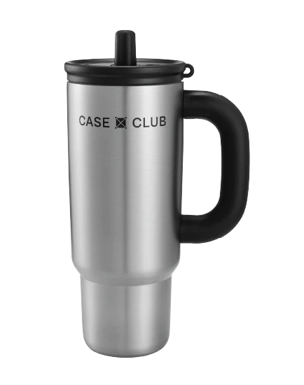 handle tumbler 710 ml silver