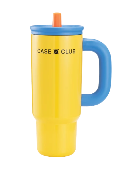 handle tumbler 710 ml yellow