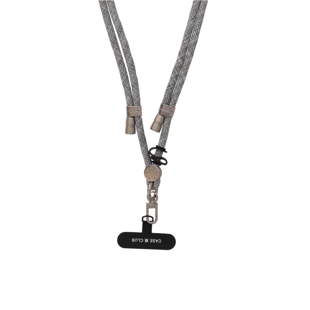 Heather Grey Rope Crossbody Strap