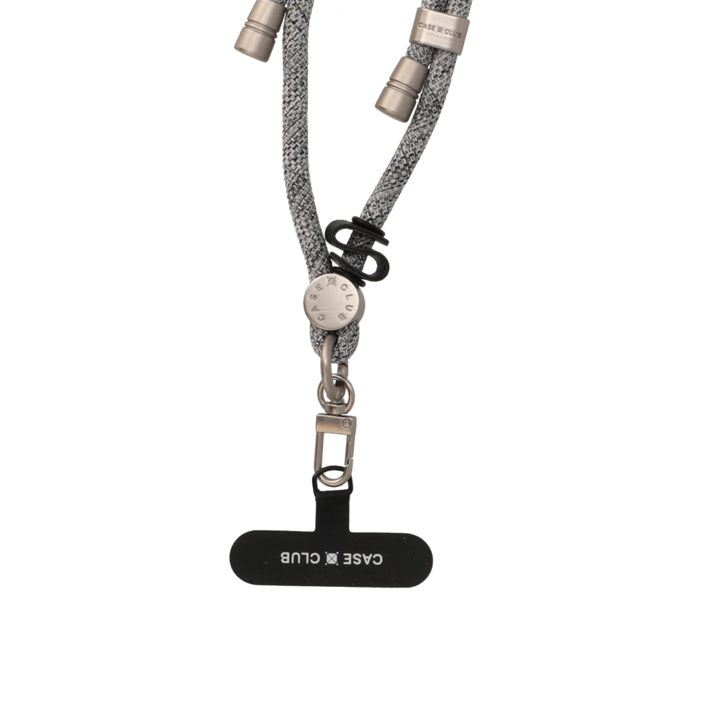 heather grey rope wrist strap