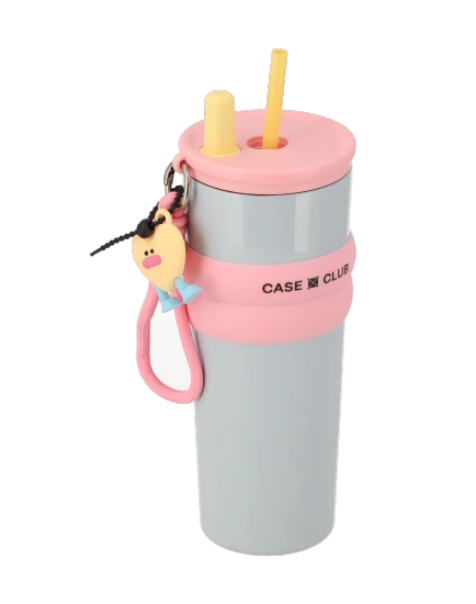 แก้วเก็บความเย็น สีฟ้า-ชมพู (tumbler)