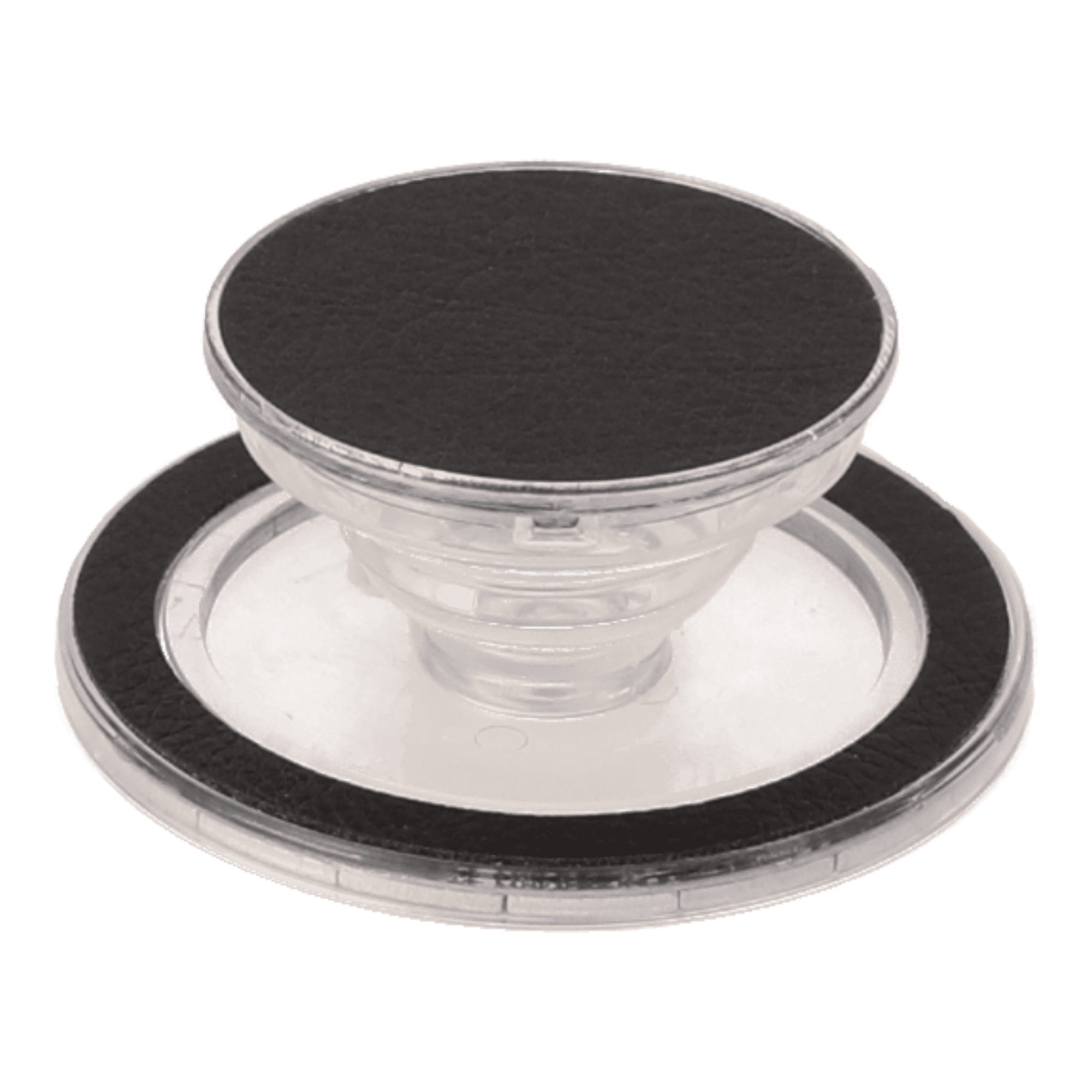 black leather popgrip