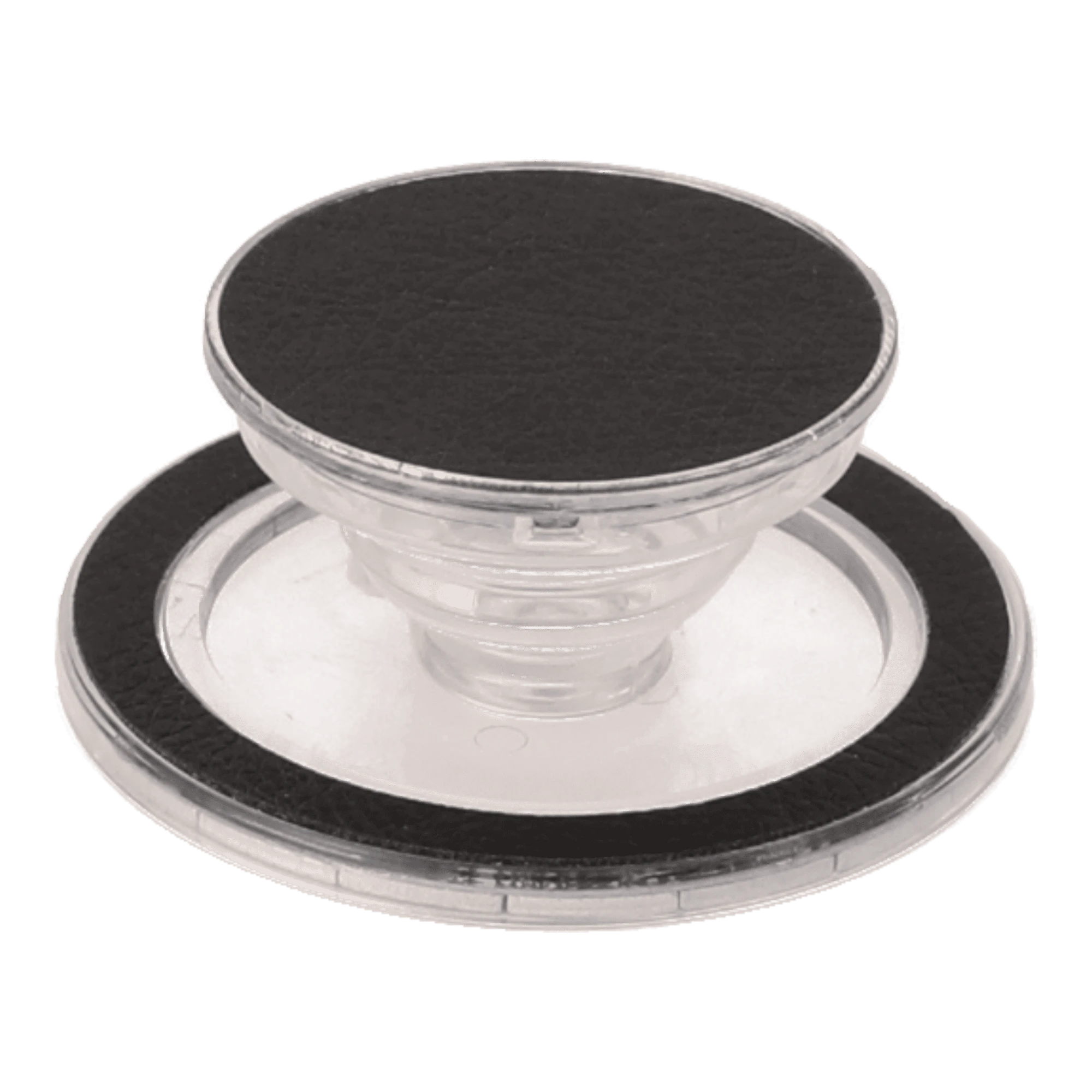 black leather popgrip