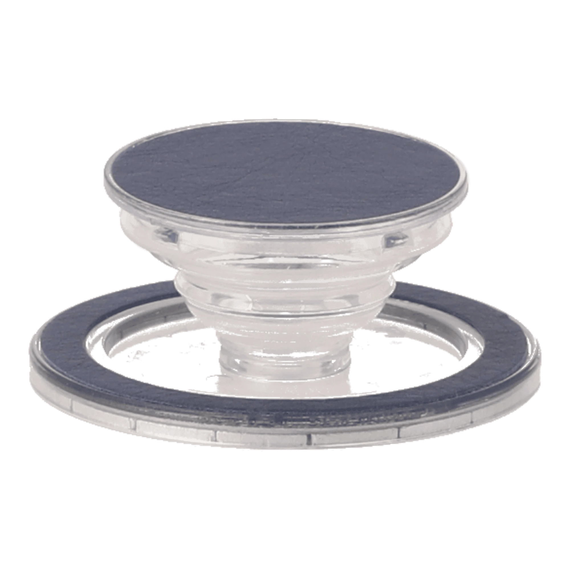 navy leather popgrip