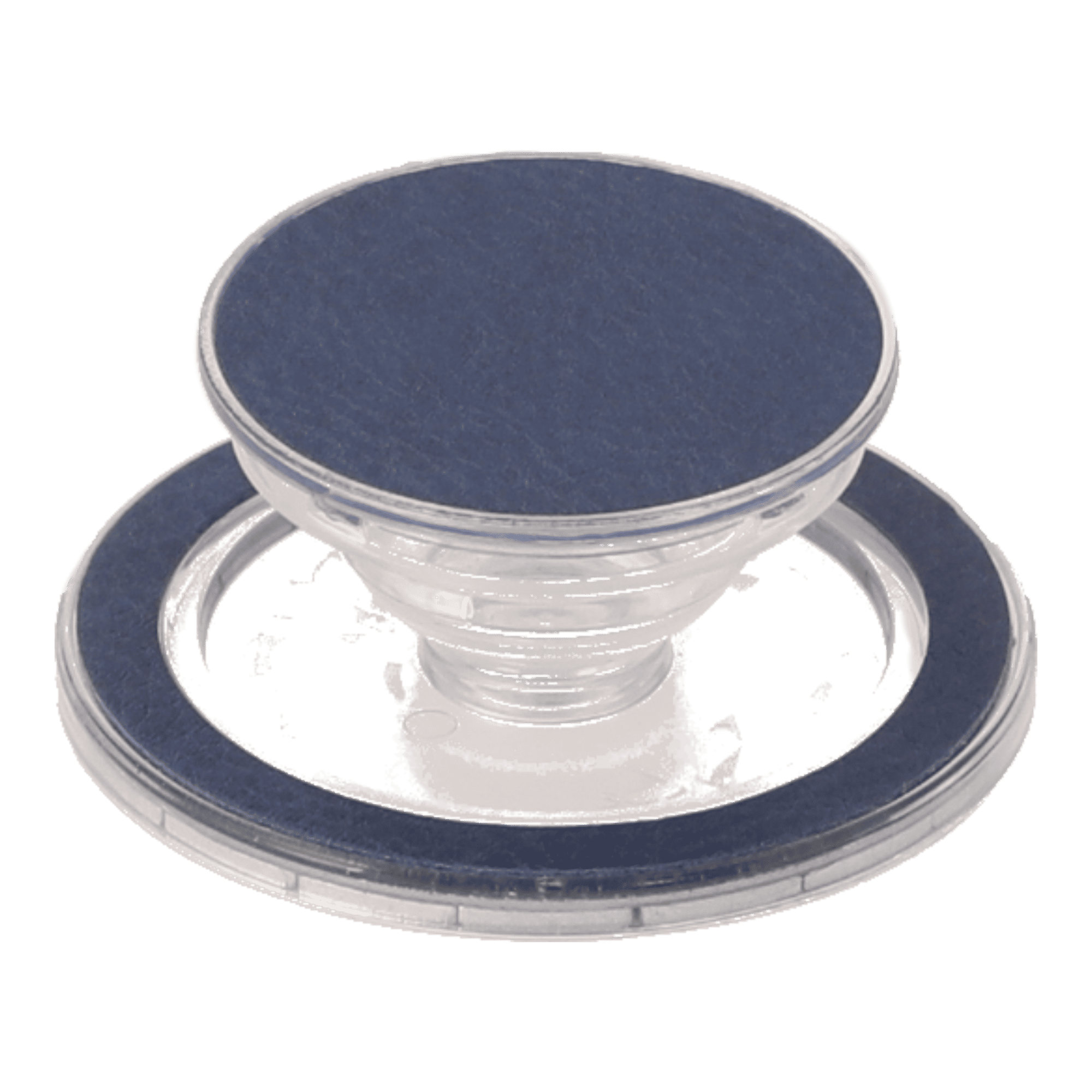 navy leather popgrip