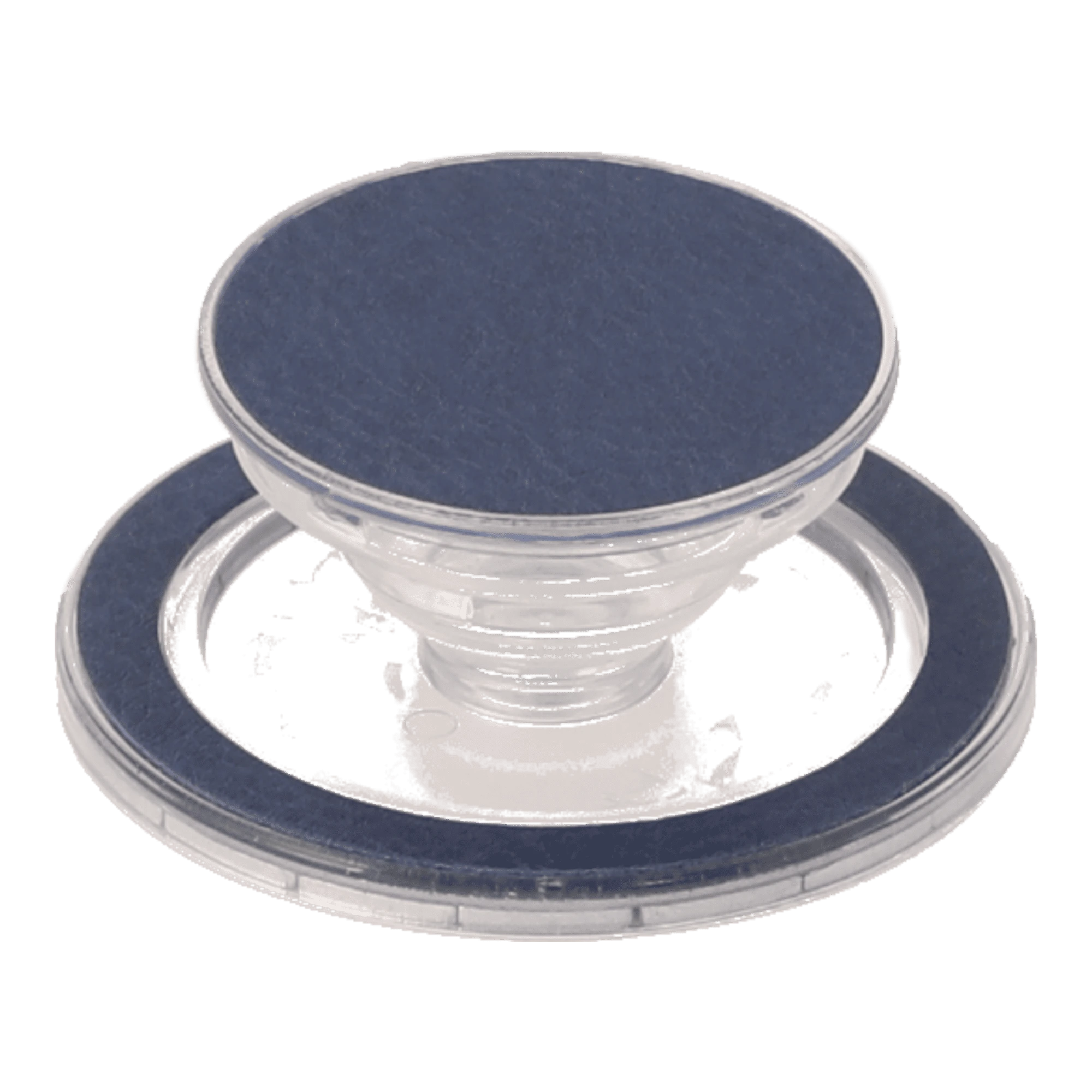 navy leather popgrip