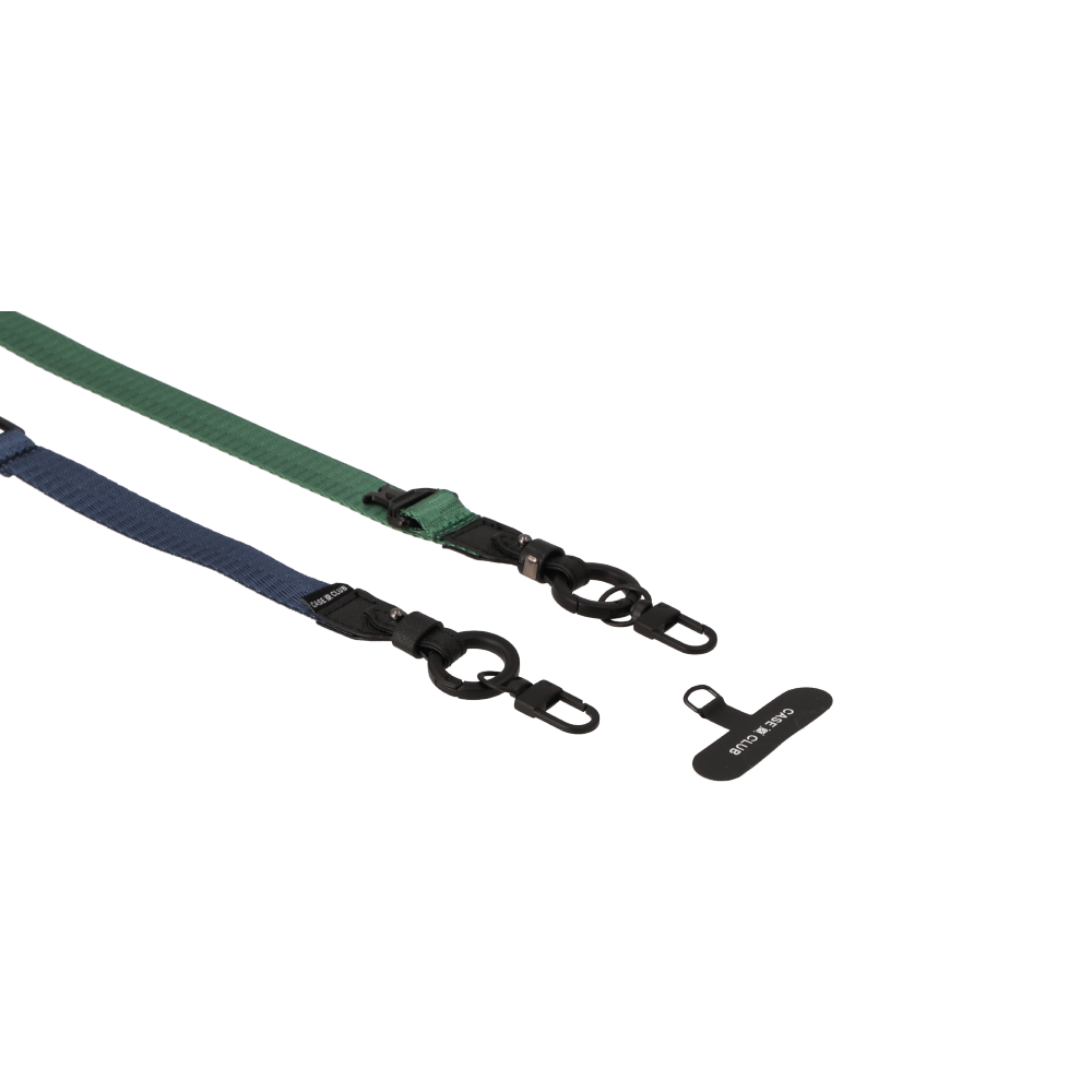 navy/green crossbody 2 in 1 lanyard