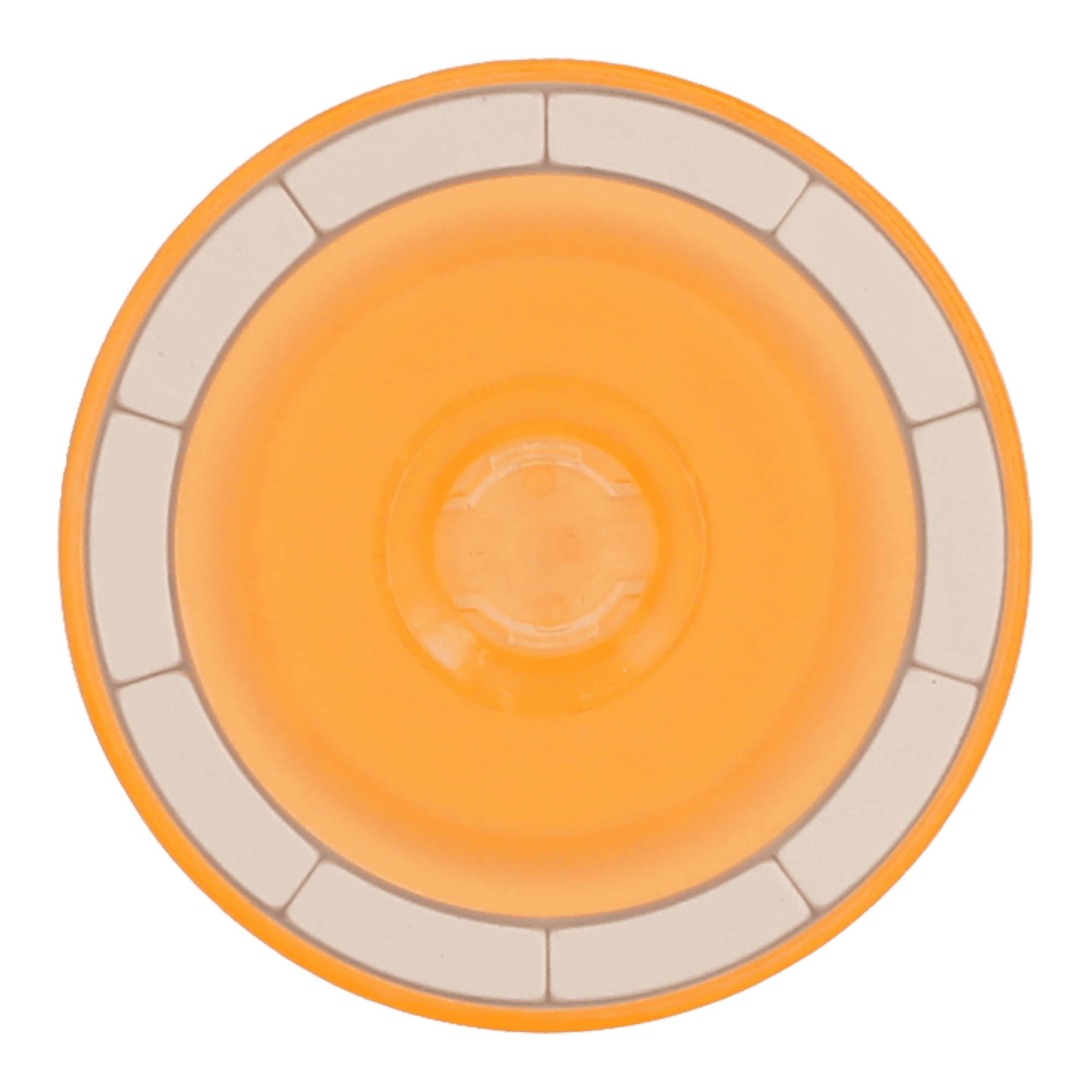 crystal orange glitter popgrip