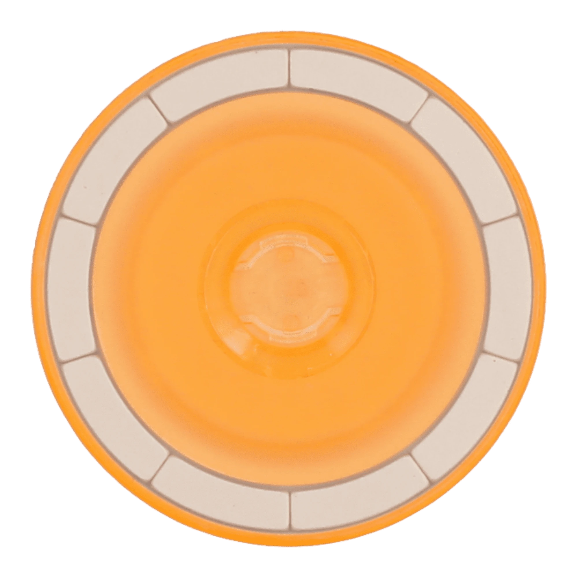 crystal orange glitter popgrip