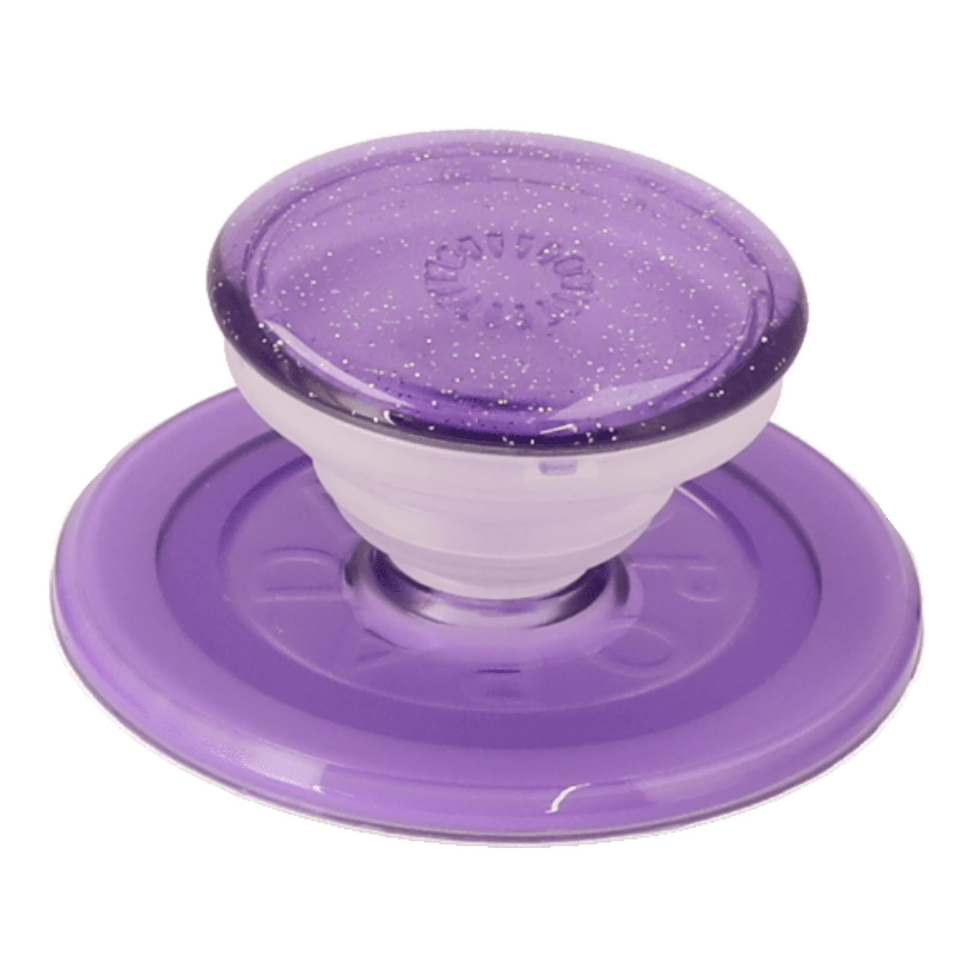 crystal purple glitter popgrip