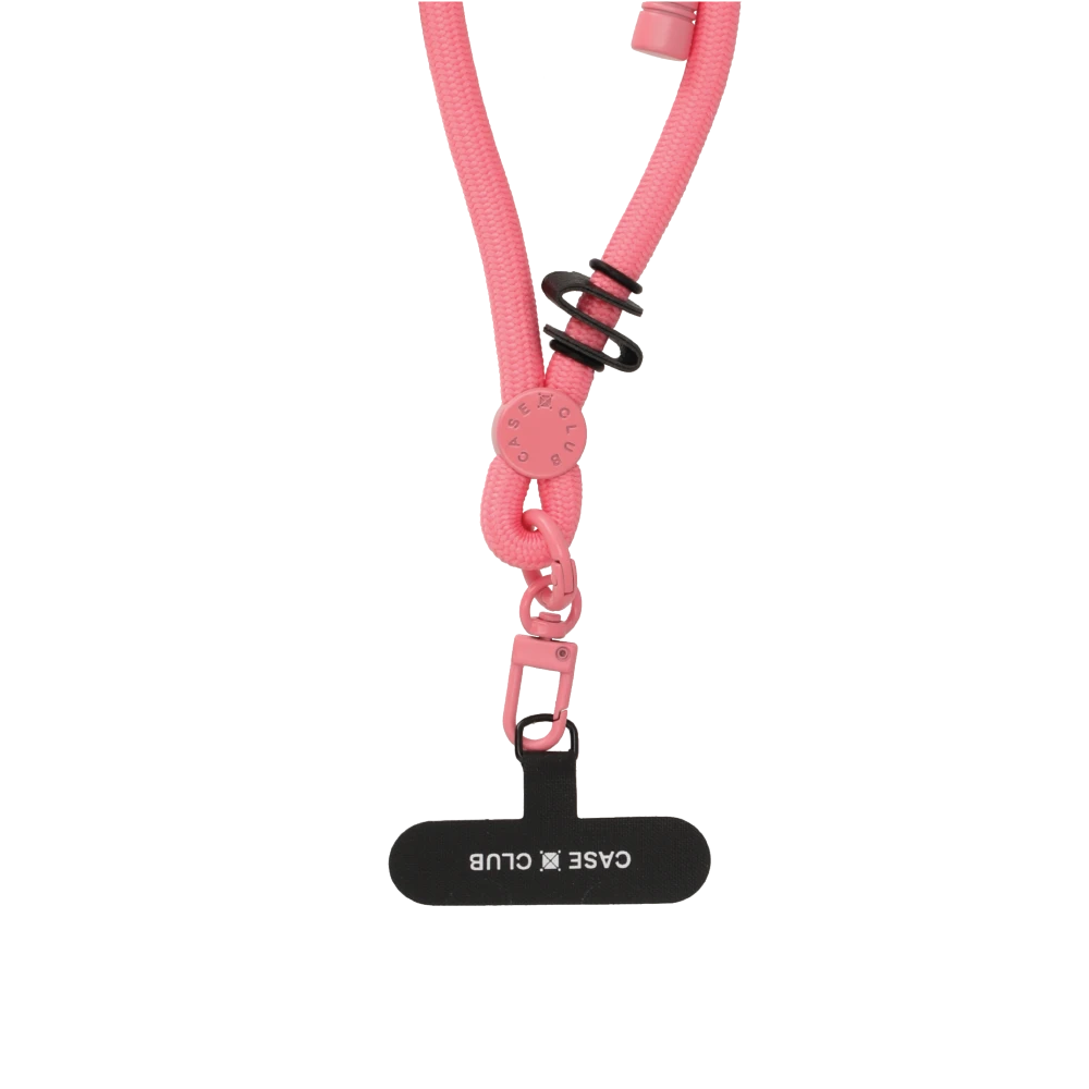 rose pink rope wrist strap