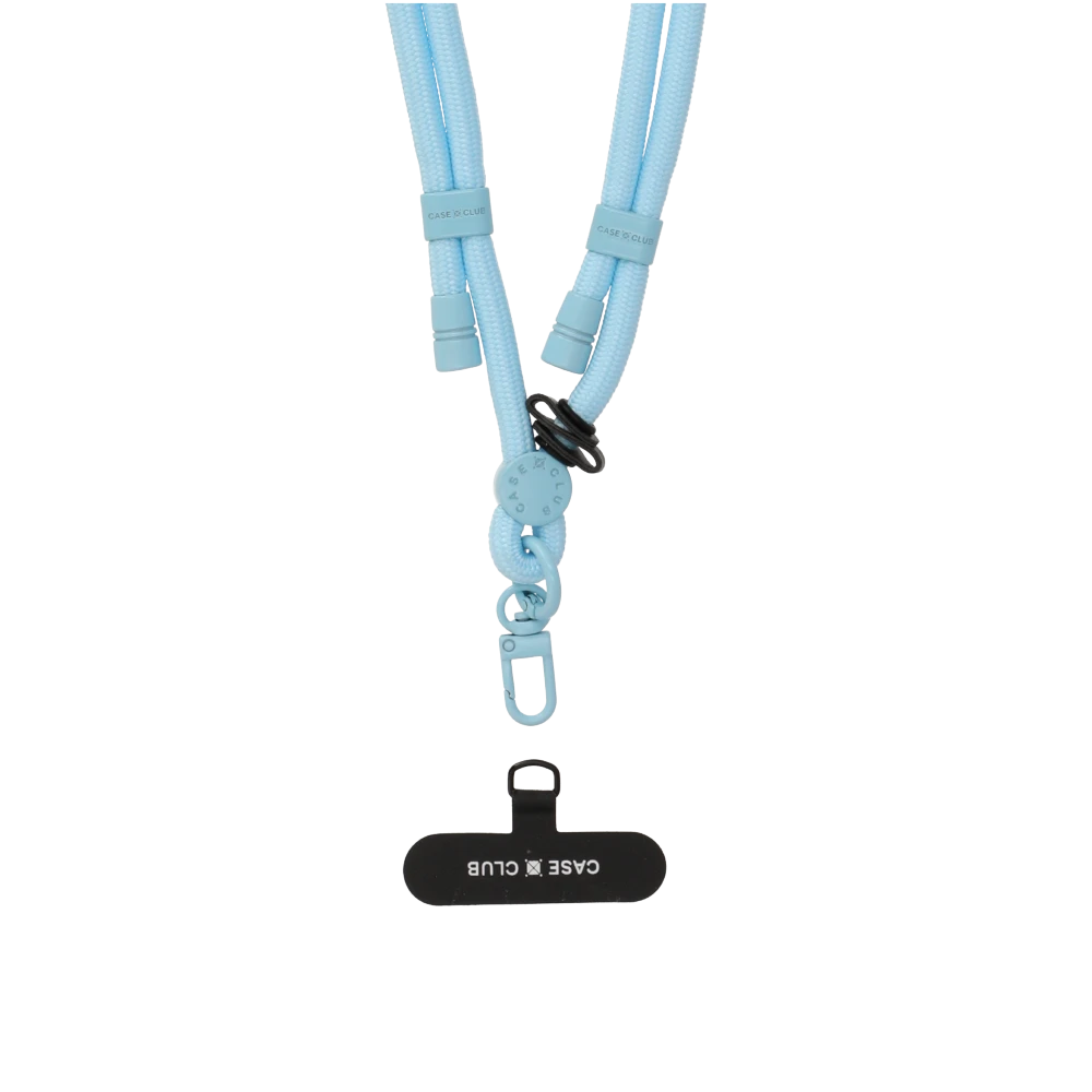sky blue rope crossbody strap
