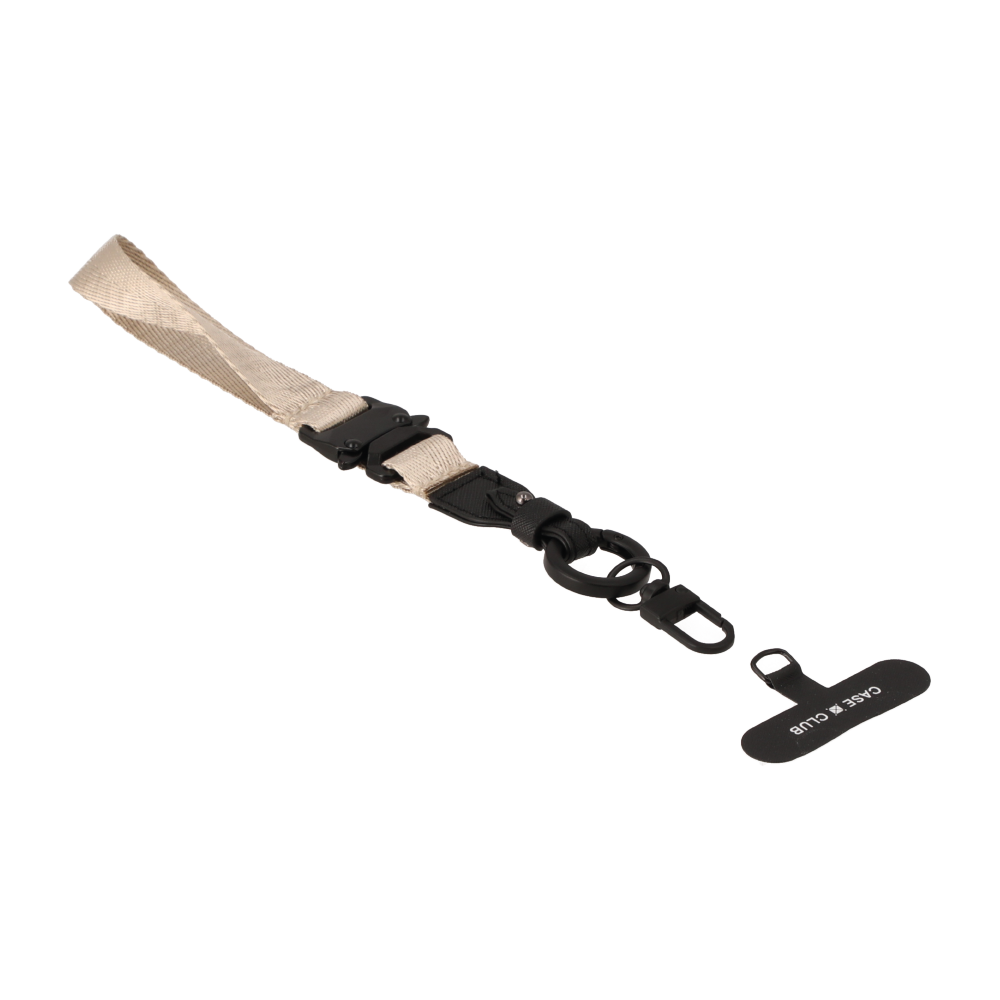 taupe crossbody 2 in 1 lanyard