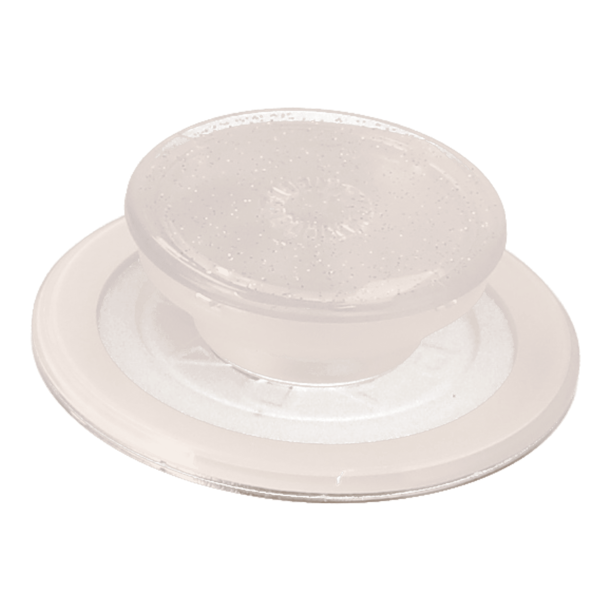 white crystal clear glitter popgrip