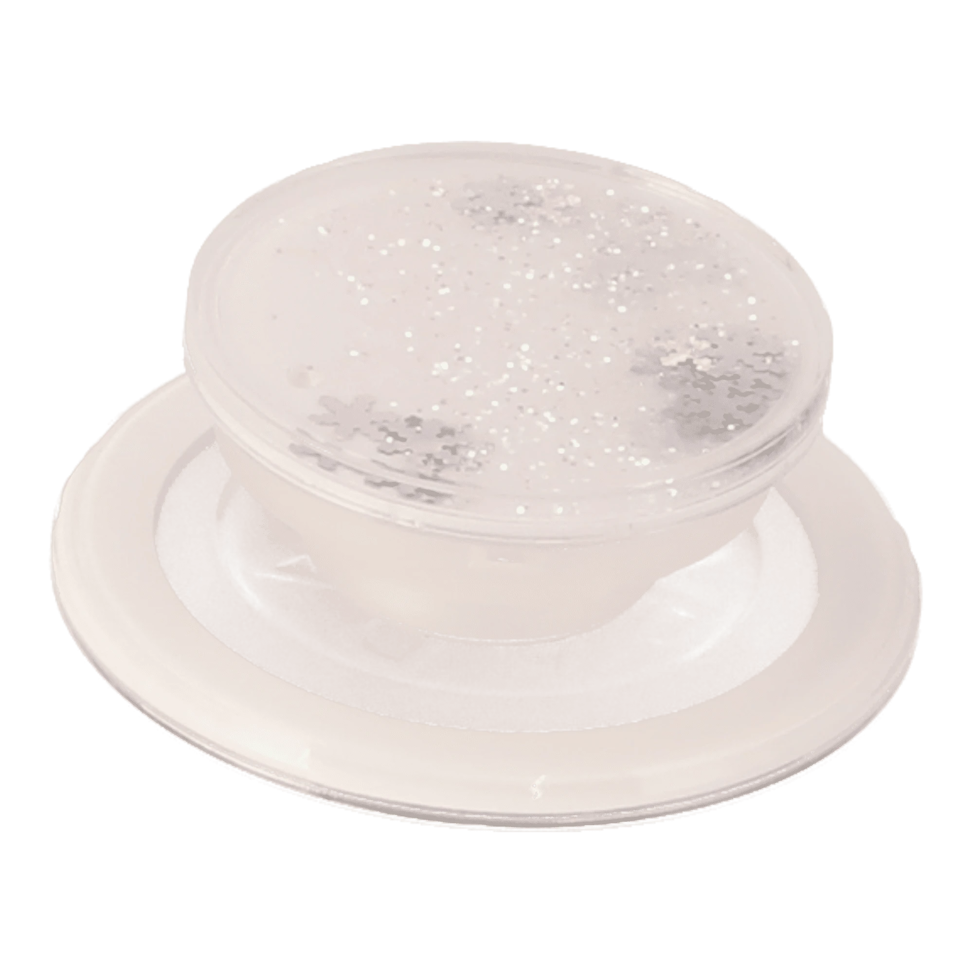 white glitter popgrip