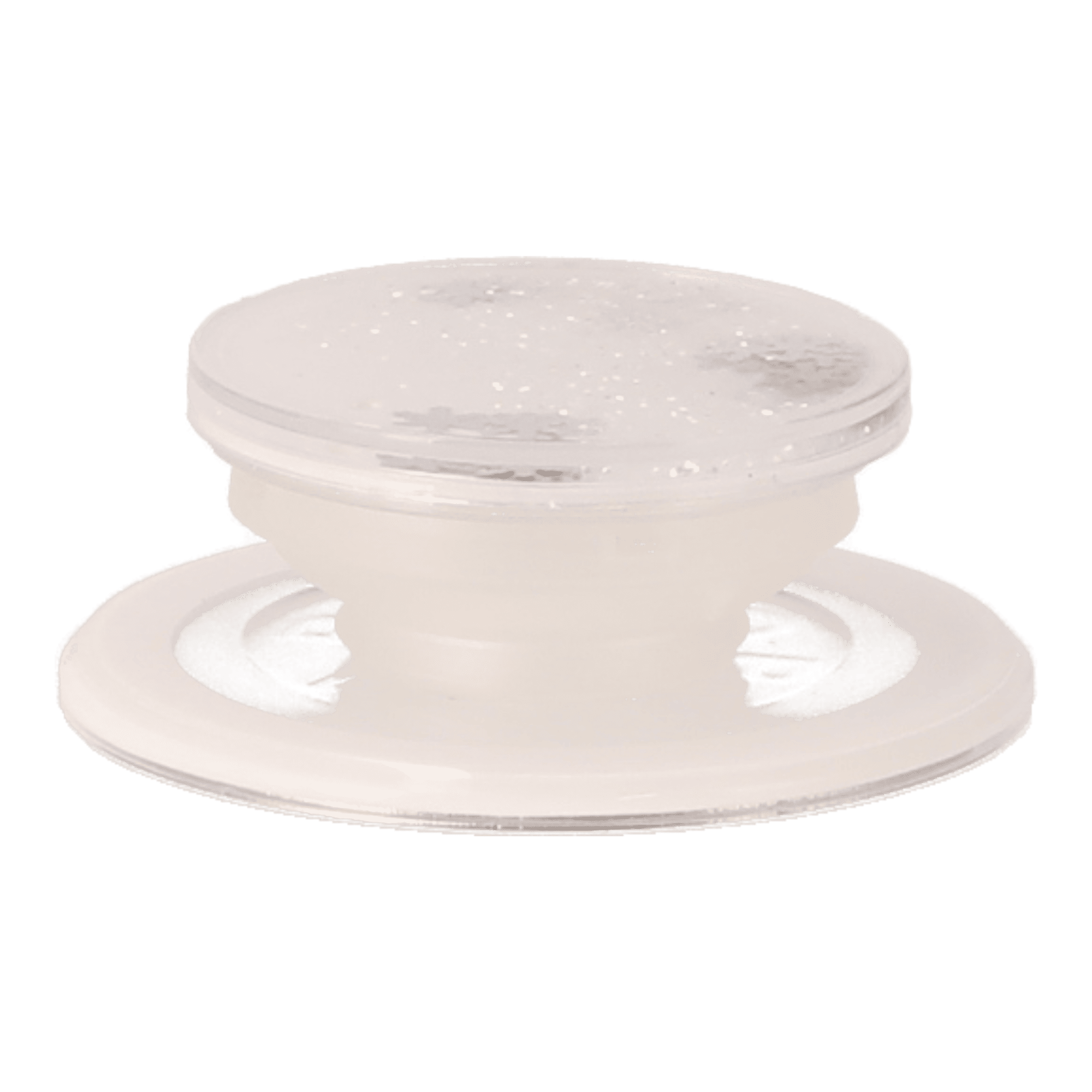 white glitter popgrip