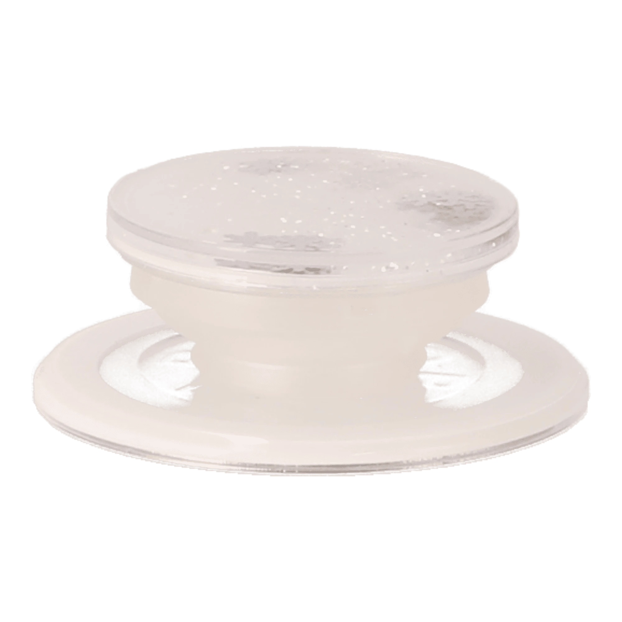 white glitter popgrip