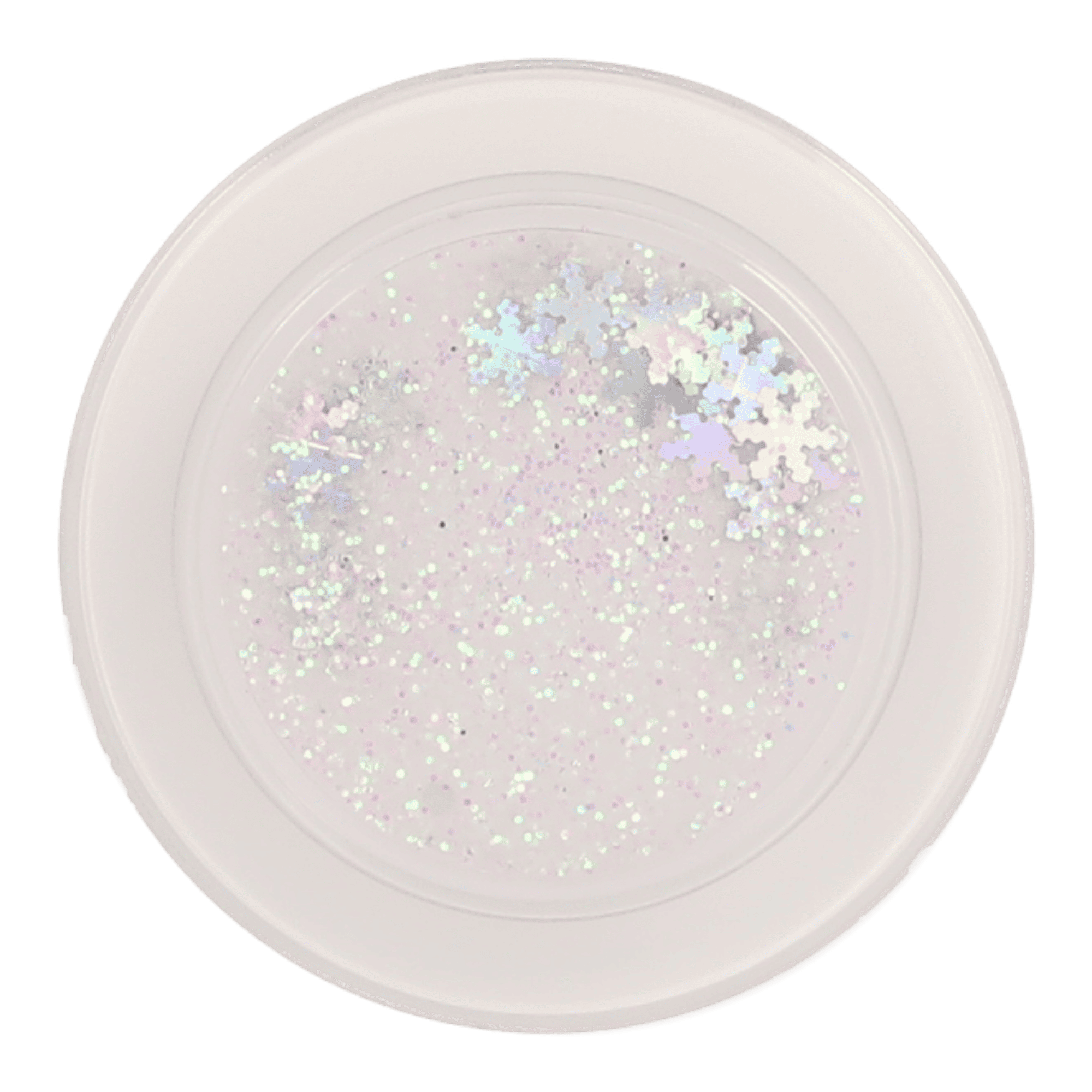 white glitter popgrip